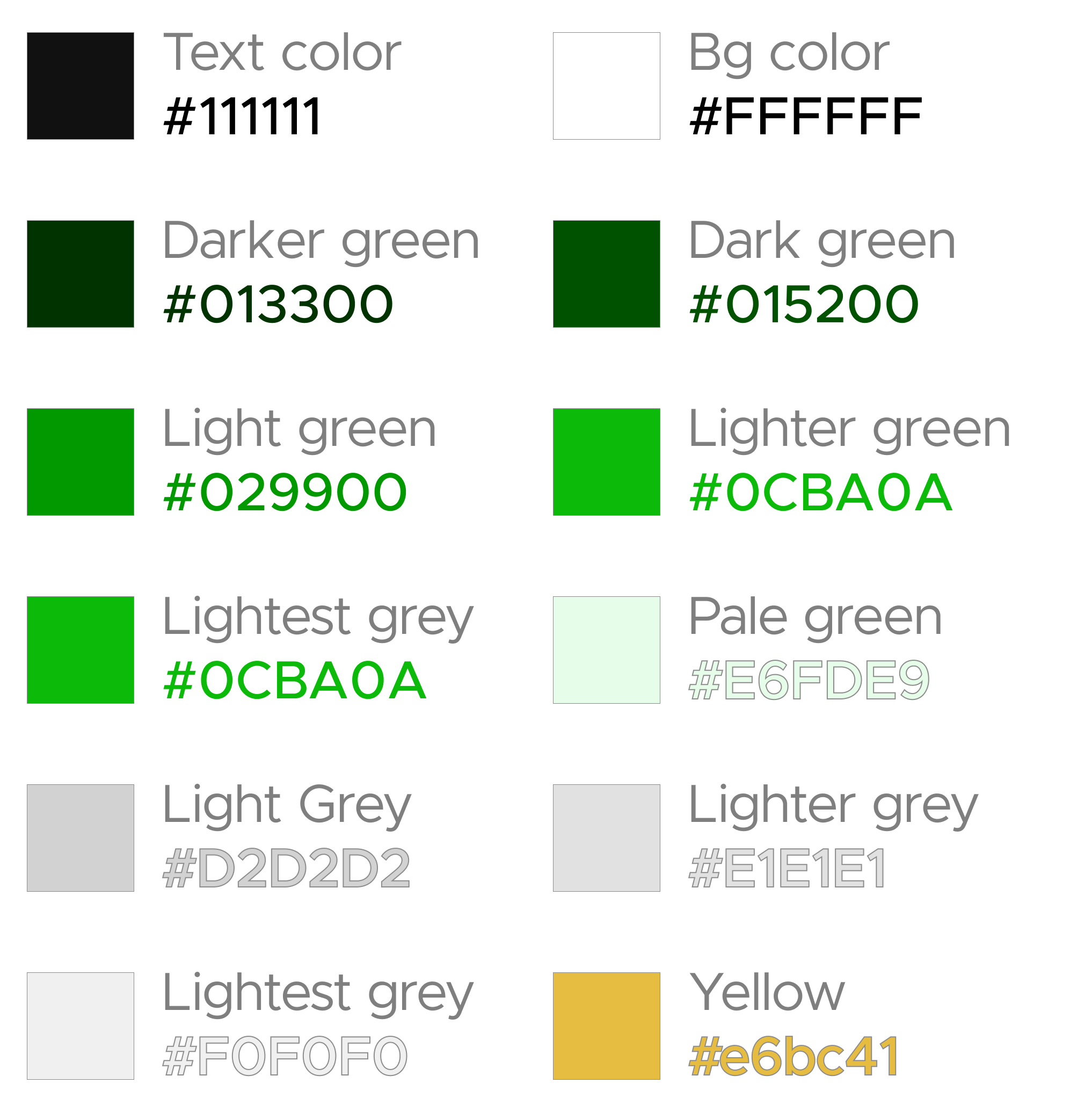 NaturecareAI color palette